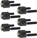 asidrama 6 pack matte black privacy interior door, main product view