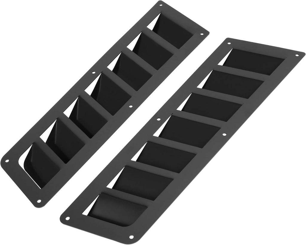 ALMULOO Universal Hood Vent Cooling Panel Front Hoods Air Intake Vent | Cooling Scoop Bonnet Cover Steel Electrophoresis Primed Black