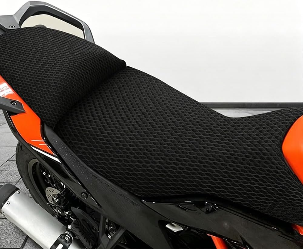 MOEXEXEX for 390 ADV 2026 2025 2024 2023 Motorcycle Seat Cover 3D Mesh Breathable Seat Cushion Cover Anti Slip Heat Reduction Protective Saddle Pad Black