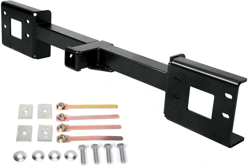 Suitable for 2-Inch Front Mount Trailer Receiver Hitch Compatible with 1999-2007 F250/350/450/550 Super Duty Replacement for 65022 w/2" Receiver Powder Coated Steel