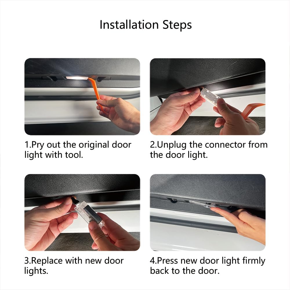2Pcs Car Door Lights Logo for Mi/ni R55 R56 R57 R59 R60 R61 F55 F56 F57 F60 Accessories Ultra-Bright Welcome Light (Picture 2)