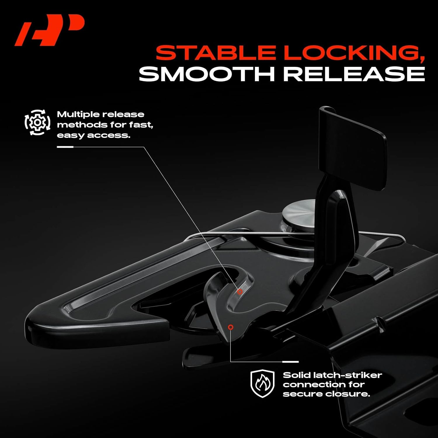 A-Premium Hood Latch Lock Compatible with Pontiac | for Vibe 2003-2008, Front Hood Lock Engine Bonnet Latch Assembly