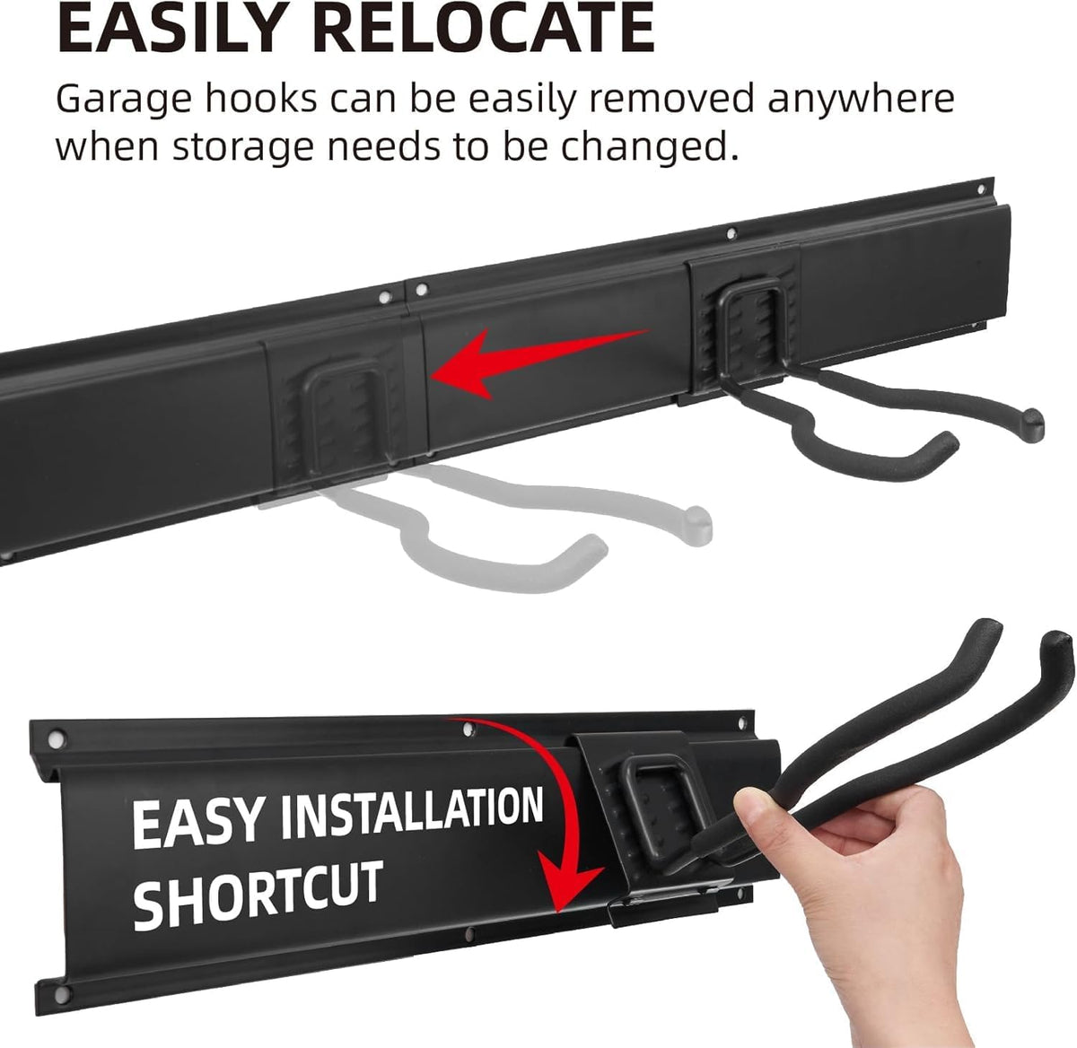 sinoer 96 inch wall mount tool organizer, garage showing dimensions