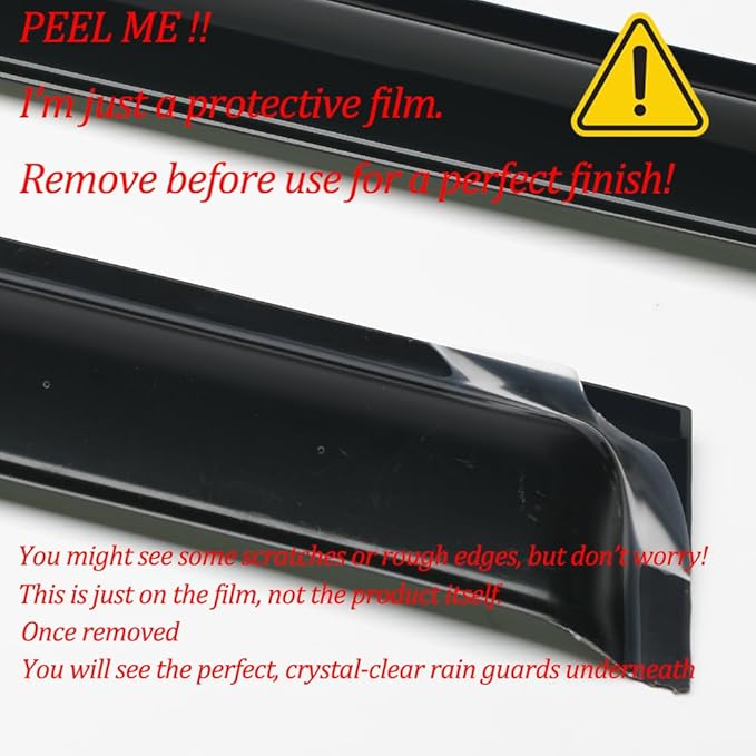 Side Window Vent Wind Deflectors fit - Image 5