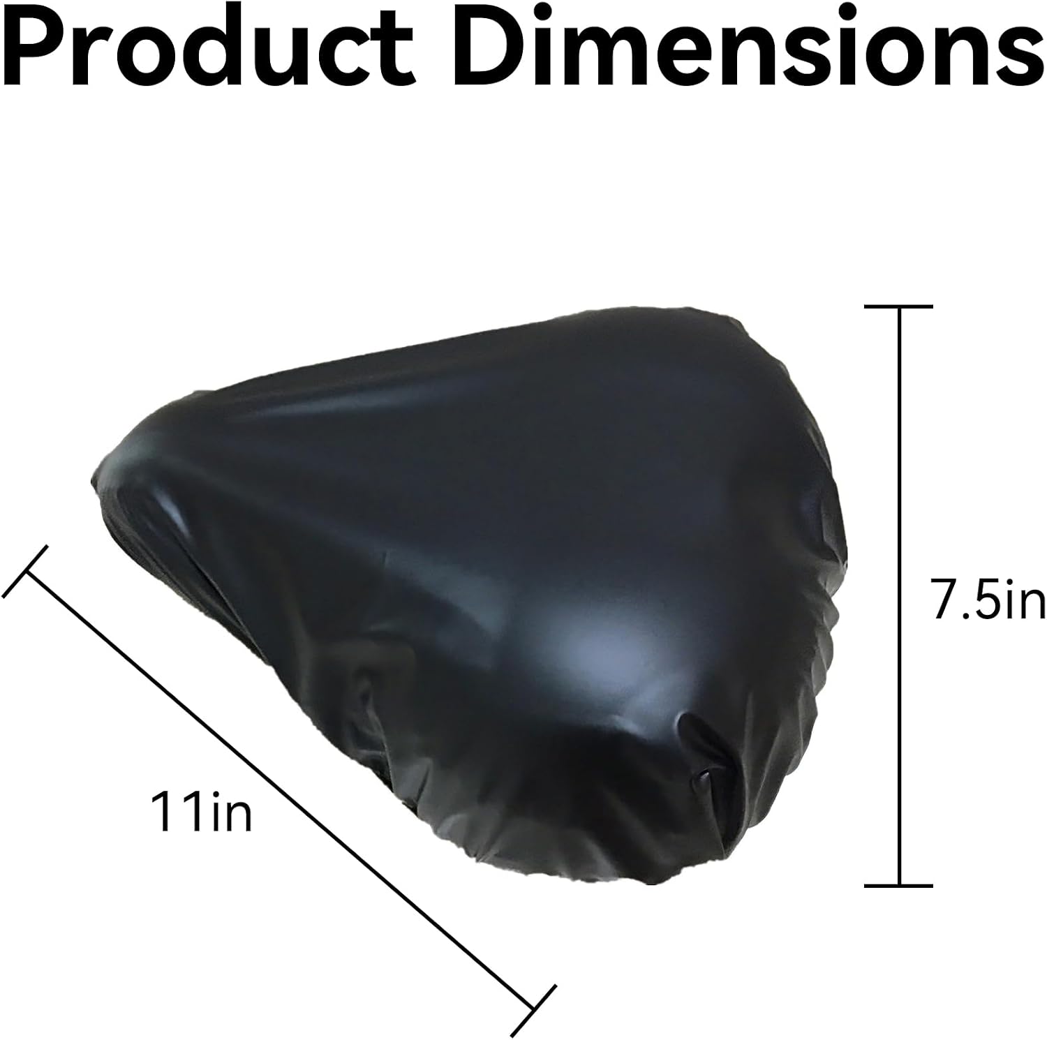 Black Waterproof Bicycle Seat Cover Dustproof Rainproof Saddle Protector for Cycling