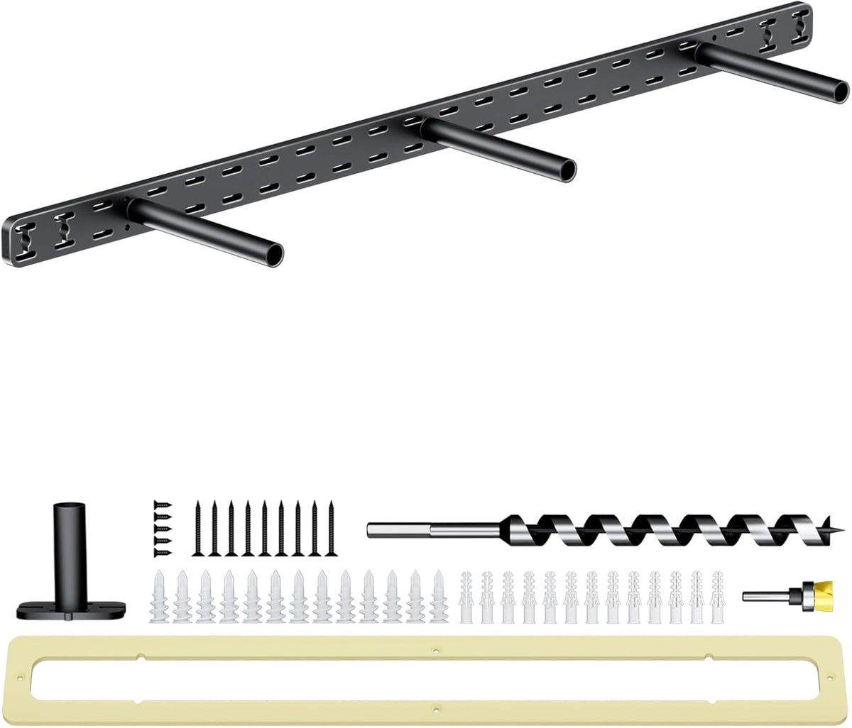 floating shelf hardware heavy duty hidden shelf brackets, main product view