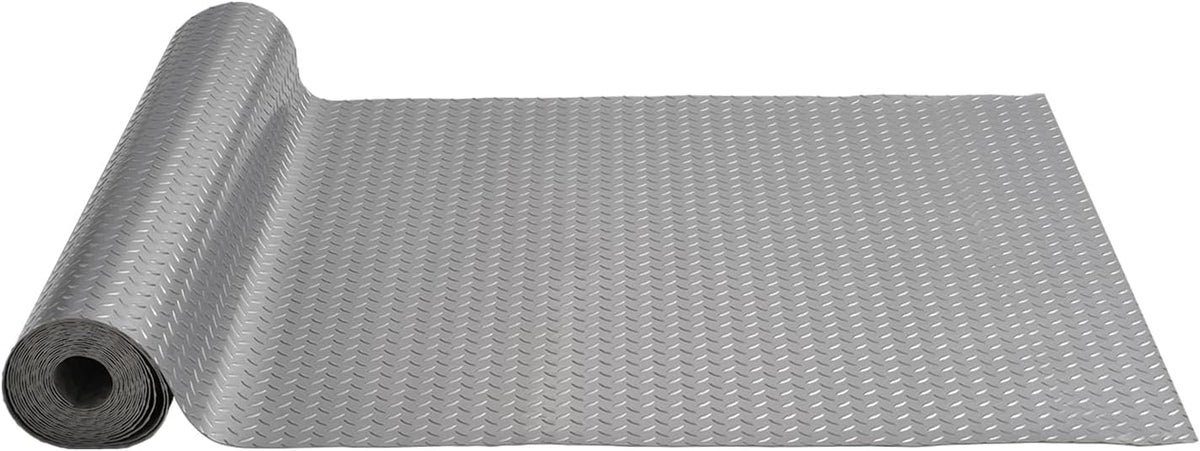 VEVOR Garage Floor Mat, 19 x 4.9 FT PVC Garage Flooring Roll, Non-Slip Diamond