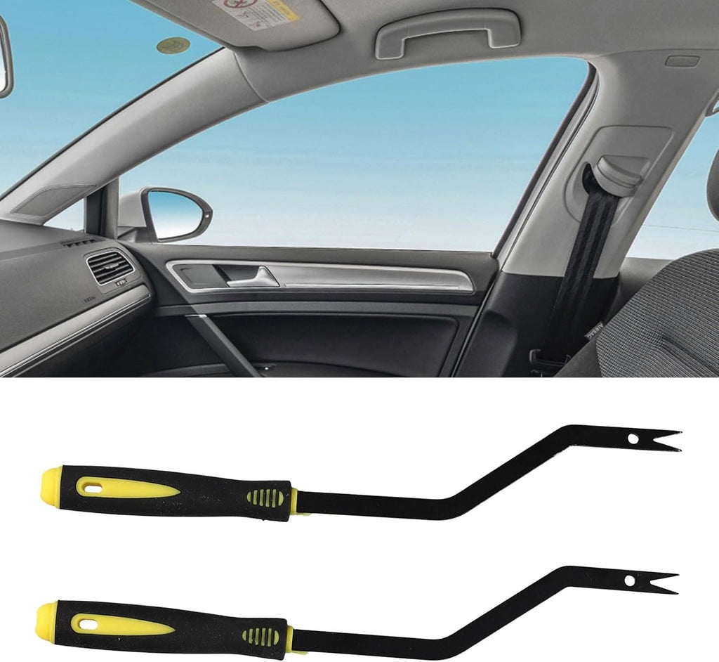 Roof Grab Handle Release Tool 8.9 Inch Metal and Plastic Ergonomic Grip for Golf T10518 T10518A for SKODA, Easy Removal and Replacement of Automotive Interior Handles(2pcs)