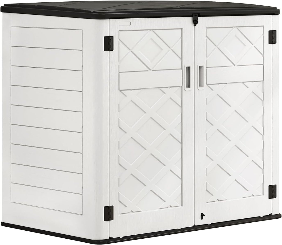 HOMSPARK Storage Shed Weather Resistance, Horizontal Storage Shed