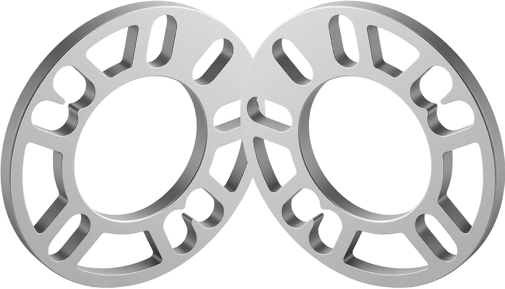 GAsupply 10mm Universal Wheel Spacers, 3/8 inch Aluminum Spacer Fit Bolt Pattern 4x98 4x100 4x108 4x110 5x100 5x108 5x110 5x112 5x114.3 5x115 5x120 5x4.5 5x4.75, PCD 98mm to 120mm, 2 Pack