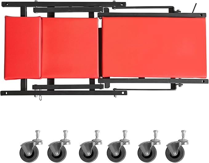 TCE 36" Rolling Foldable Automotive Creeper, 2-in-1 Garage Shop Creeper - Image 2
