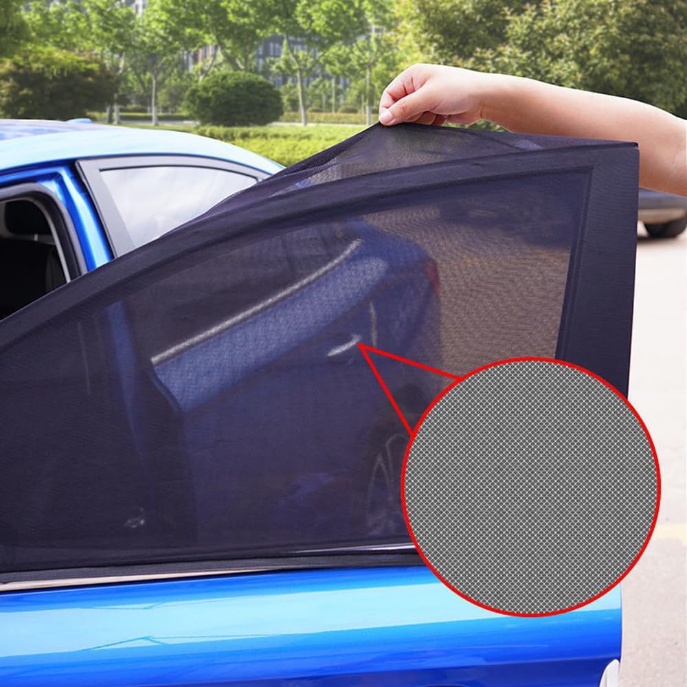 Car Window Screens for Subaru Forester 5 (V) SK 2019-2024, Transit Window Covers Front Door Bug Screens Car Side Window Sun Shade Mosquito Net Solar/UV Protection