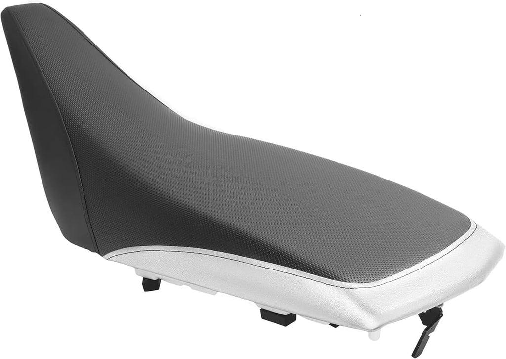 ALMULOO Seat Cover Compatible with 2001-2005 Yamaha Raptor 660R 660 SE Black and Silvery Plastic