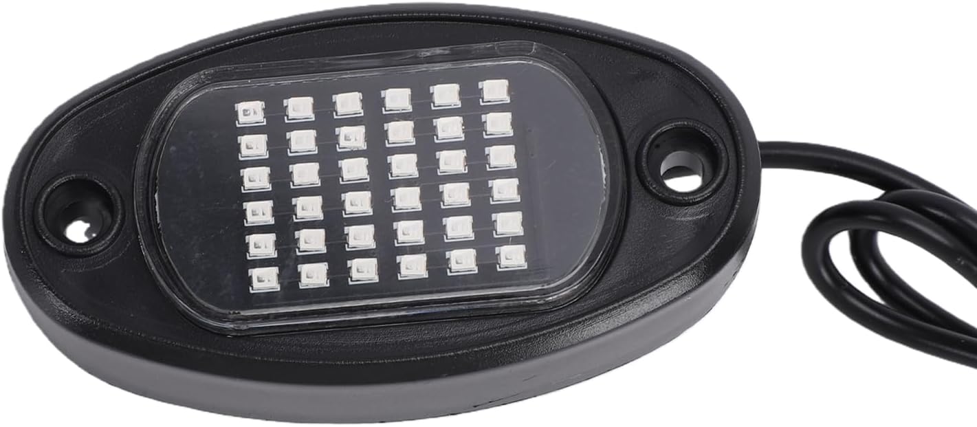 Single Color Car Underglow Lights 36 LED Bright Chassis Lights IP68 Rainproof Universal Vehicle Lighting for Cars Trucks SUVs ATVs UTVs Boats Motorcycles (Yellow Light)