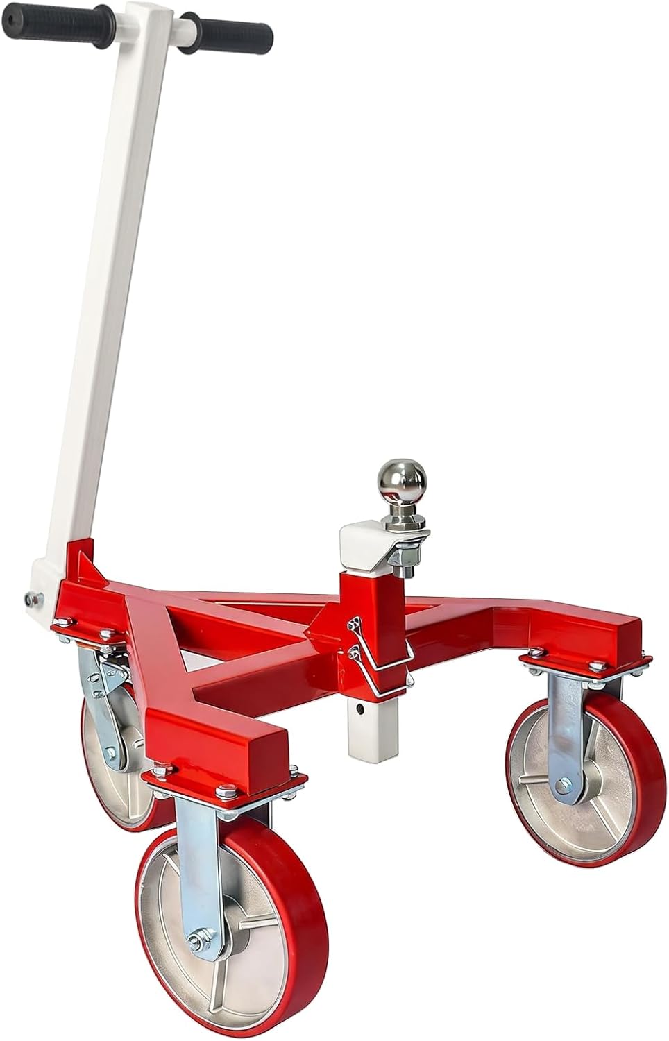 Yunphia Trailer Dolly, 3500 lbs Tongue Weight Heavy Duty Trailer Mover, Adjustable Height with 2’’ & 2-5/16’’ Ball, Manual Trailer Tug for RV Boat Camper Jet Ski.
