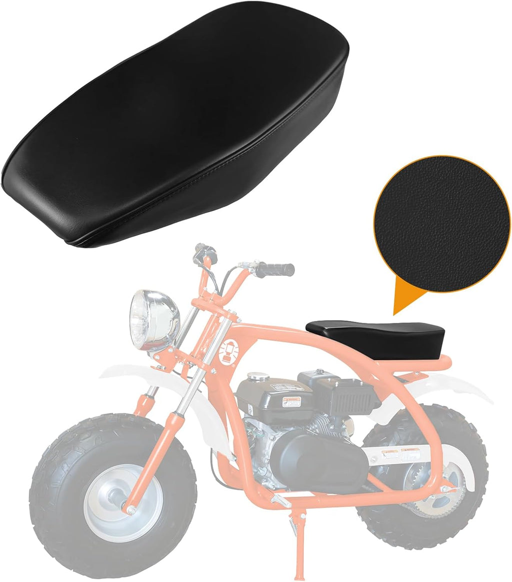 Seat Cover Replacement for 17" Coleman BT200X Mini Bike 196cc, Hisun 200-7 for Viper 200cc, Heavy Duty Leather Material