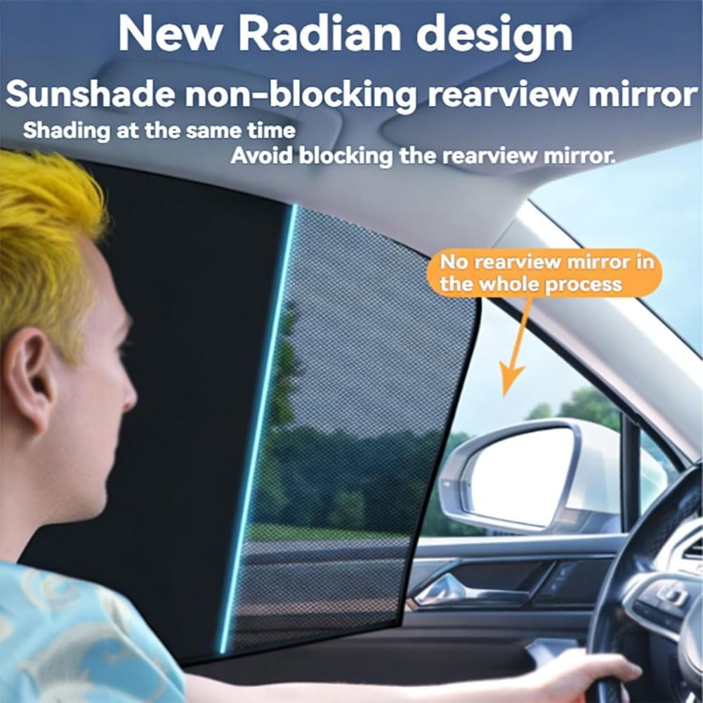 Car Side Window Shades for Lexus UX 250h 200 2019-2024, Magnetic Front Rear Windows Sun Shade Net Privacy Protection Heat Blocking Accessory,D/Vertical Front Window