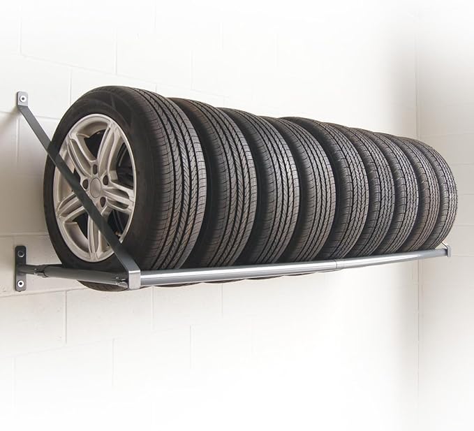 Martins Industries Wall-Mount Tire Rack – Heavy-Duty Steel Storage