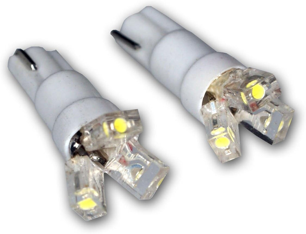 LEDGB-T5-W3 Glove Box LED Light Bulbs T5, 3 LED White 2-pc Set