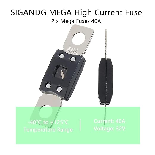 40A MEGA High Current Fuse - 40 Amp Bolt-on Fuse - Image 5