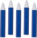 5 Pcs White Tire Marking Crayons, 3.94x0.59 Inches Tire Marker for Lumber Crayons, Industrial Wax Sticks for Rubber, Leather