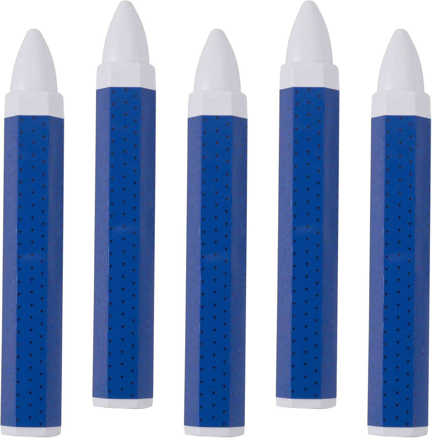 5 Pcs White Tire Marking Crayons, 3.94x0.59 Inches Tire Marker for Lumber Crayons, Industrial Wax Sticks for Rubber, Leather