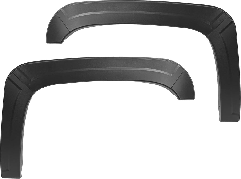 ALMULOO 4Pcs Fender Flares Compatible with 2007-2013 Chevy Chevrolet Silverado 1500 Standard Cab/Extended Cab Wheel Arch Covers Plastic(PP) Textured Black