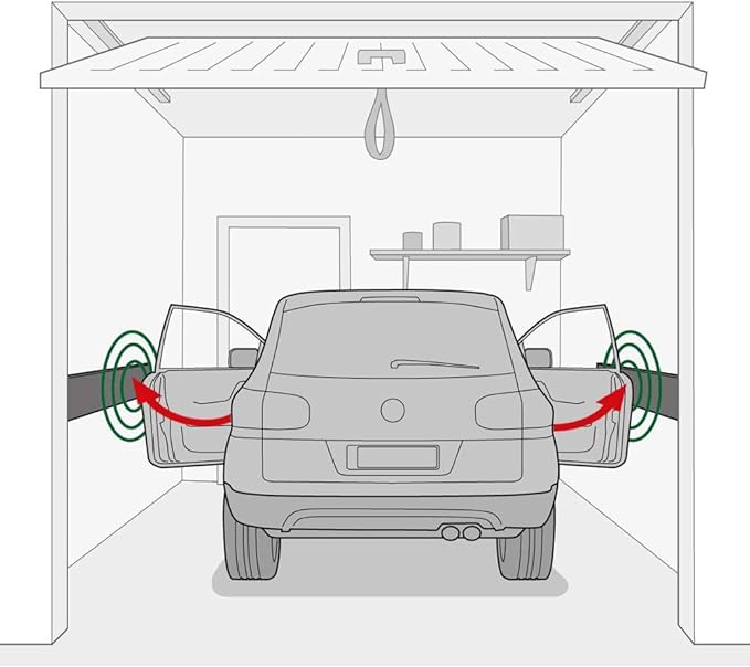 Garage Wall Protector, 4 Pack Garage Car Door Protector Bumper Guard - Image 7