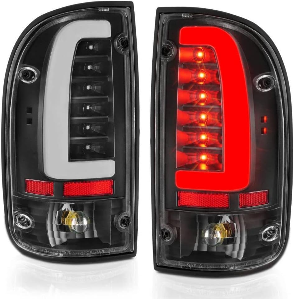 ANZO For Toyota Tacoma 1995-2004 Tail Lights LED Black Housing Clear Len Pair | 311353