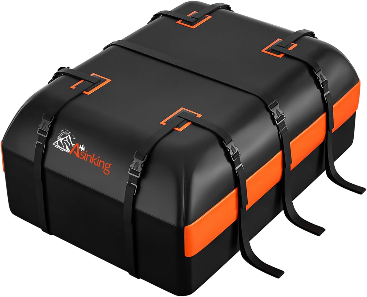 Car Rooftop Cargo Carrier Bag, 15 Cubic Feet Waterproof Heavy Duty 840D Car