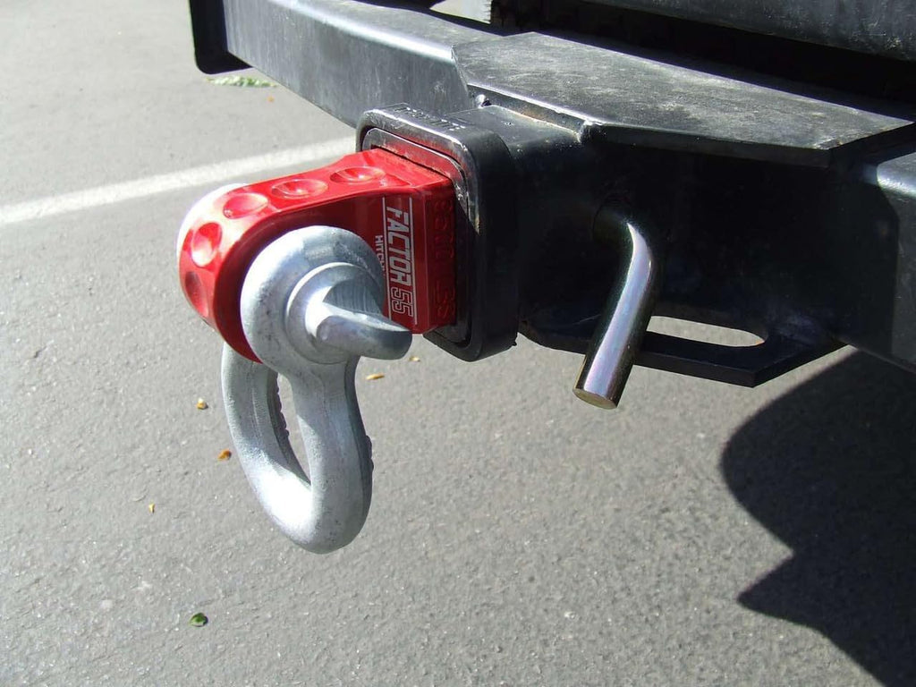 Factor 55 00020-01 Hitchlink 2.0 Rated at 9500 lb Ultimate Failure at 51,000 lb Convert Your Vehicles Hitch Receiver into a Recovery Point. Ideal for 4x4 Off Road Adventures – Red