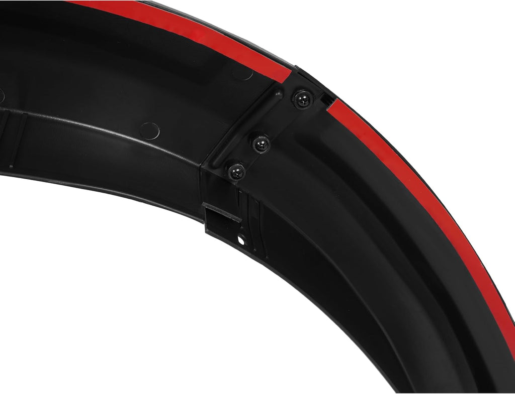 ALMULOO 4Pcs Fender Flares Compatible with 2010-2018 Dodge Ram 2500 3500 Wheel Arch Covers Plastic(PP) Textured Black