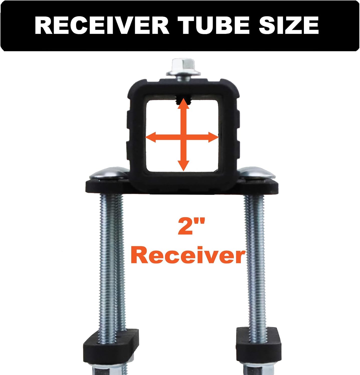 RV Bumper Hitch Receiver with Hitch Cover, Fits Various Beams