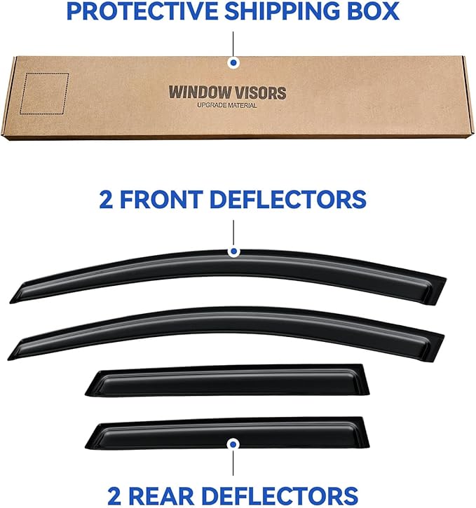 Window Visors Rain Guards Shield - Image 6