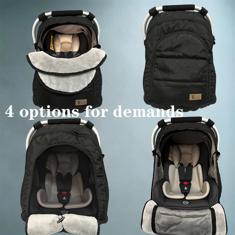 car seat cover for babies winter waterproof seat showing dimensions