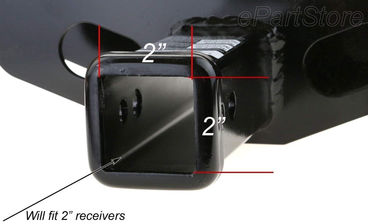 USA Stainless Steel Flag Emblem Metal Hitch Cover – Black, Includes Anti-Rattle Stainless Steel Pin Bolt, Fits 2" Receivers