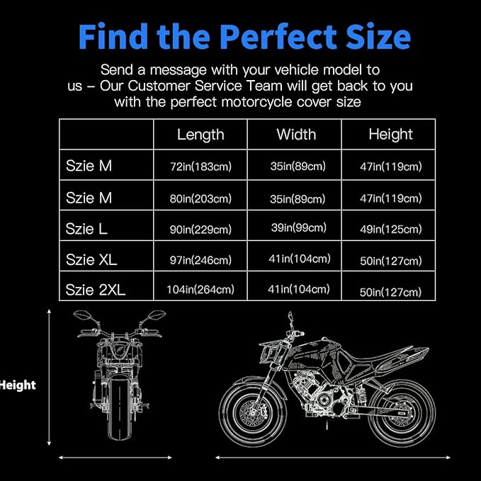 Motorcycle Cover, Motorcycle Cover Waterproof Outdoor - Image 7