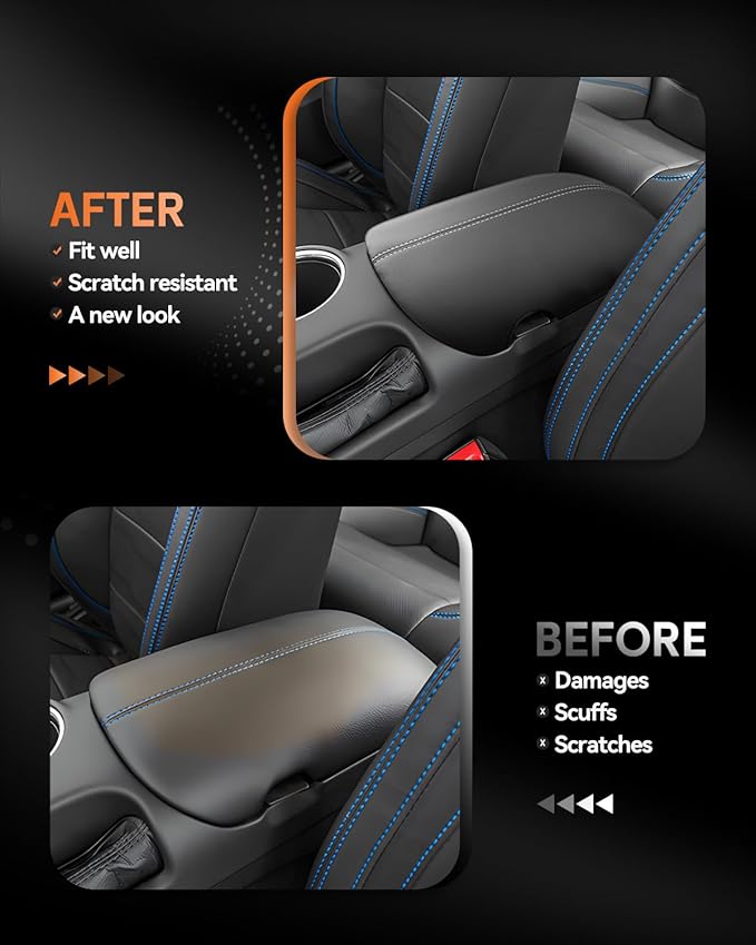 CDEFG for Ford Mustang 2024-2025 Center Console Cover Armrest Box Cover for - Image 3