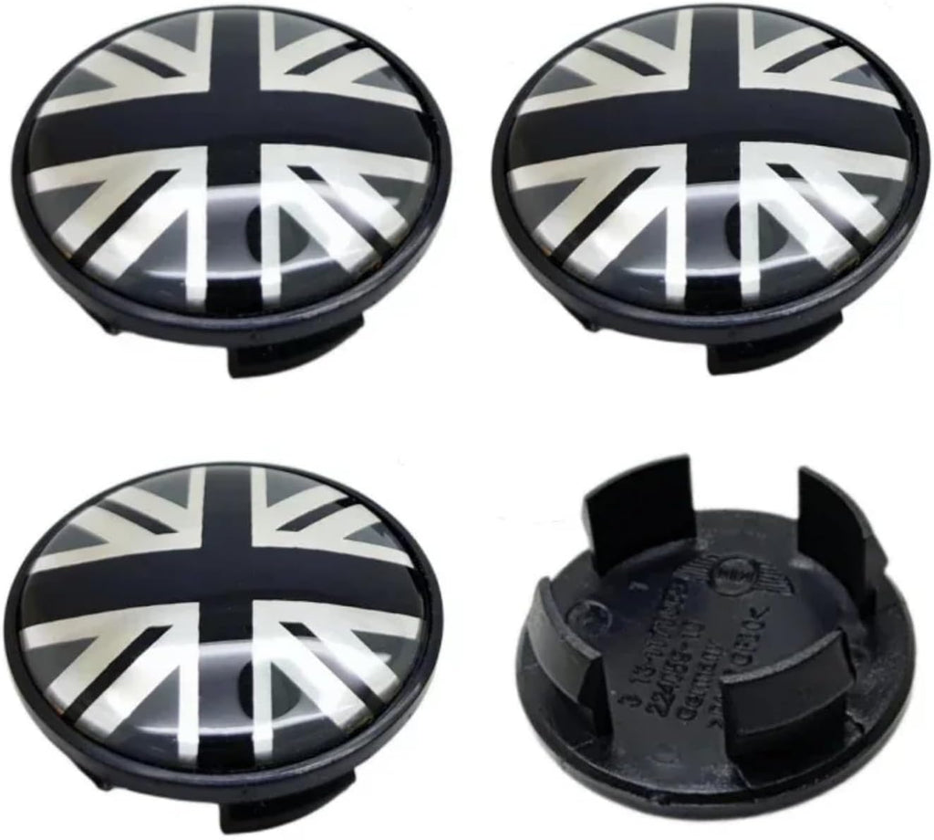 4PC Epoxy Car Styling Wheel Center Hub Caps Emblem Badge Replacement for MINI Cooper (Union Jack G)