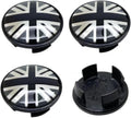 4PC Epoxy Car Styling Wheel Center Hub Caps Emblem Badge Replacement for MINI Cooper (Union Jack G)
