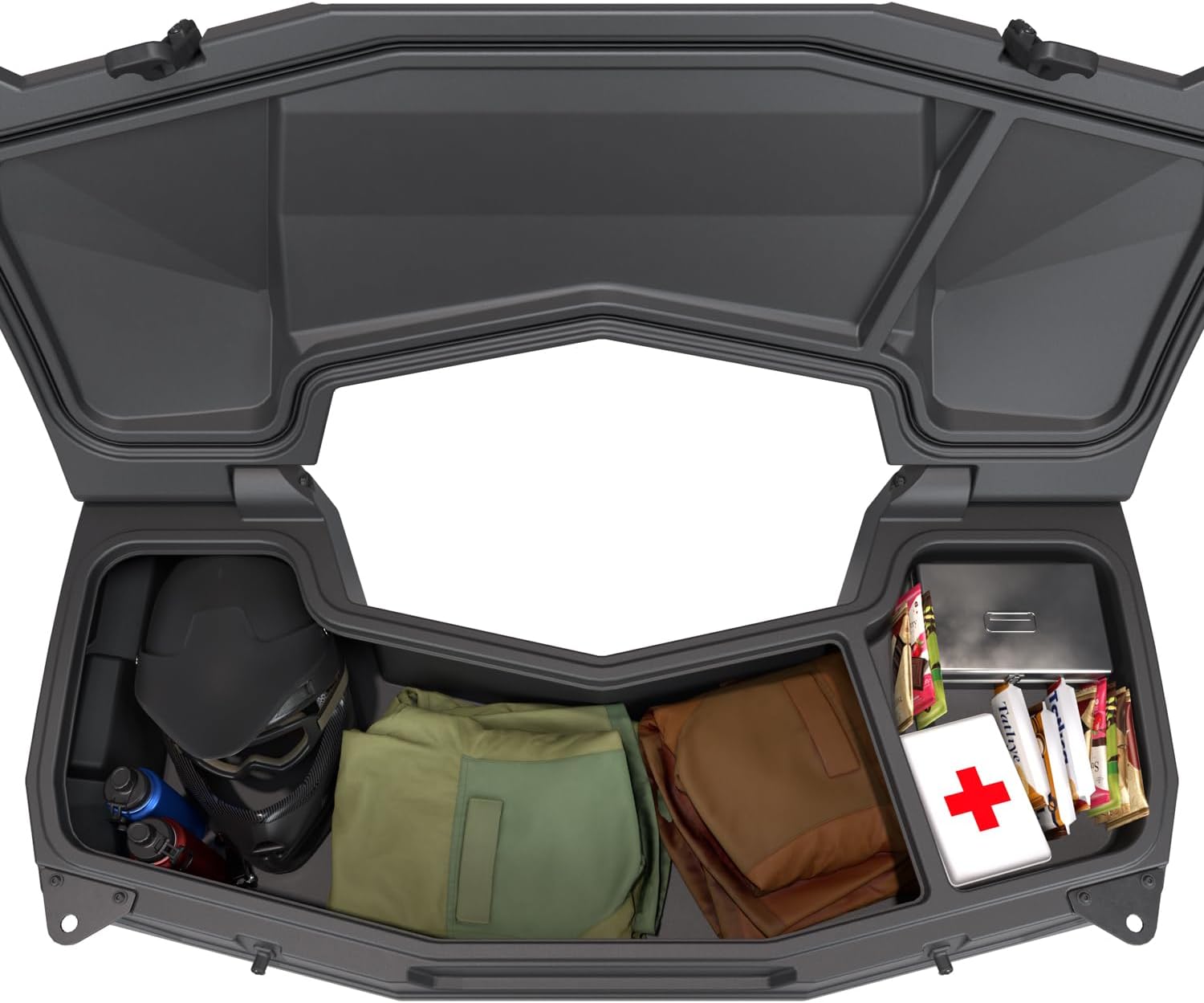 Polaris Lock & Ride Rear Lockable Cargo Storage Box for Sportsman ATV – 21.25 Gallon Locking ATV Storage – Dust-Proof, Compatible with Sportsman 450, 570, 850, XP 1000 Models – OEM Part #2890876