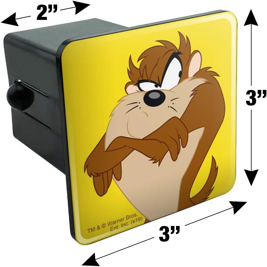 GRAPHICS & MORE Looney Tunes Taz Tow Trailer Hitch Cover Plug Insert