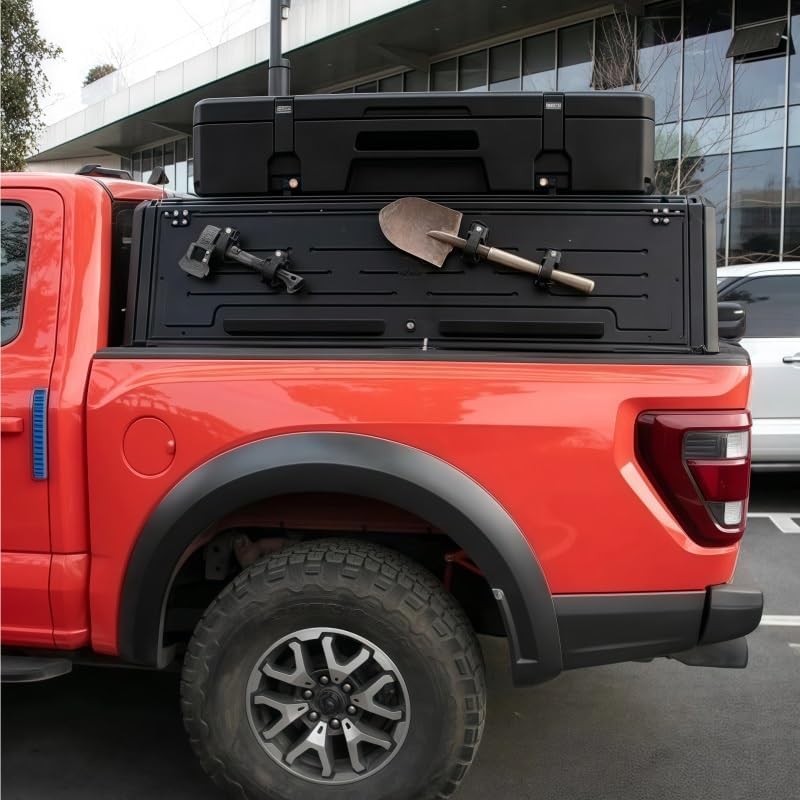 Sealed Pickup Truck Roof Storage Box Compatible for Pickup Truck Accessory for Off-Road Camping Car Storage Roof Rack Basket Cargo Carrier