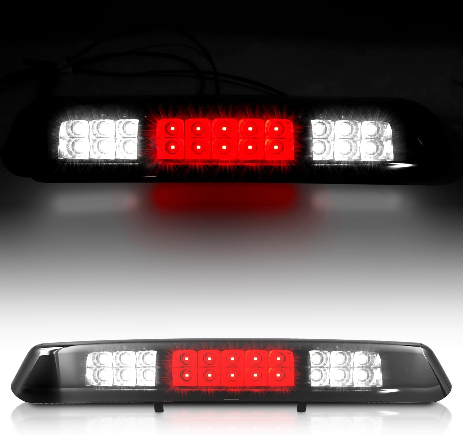 LED Third 3rd Brake Light Assembly Compatible with 2004 2005 2006 2007 2008 Ford F-150 & 2006-2008 Lincoln Mark LT, Rear Cargo Lamp Center High Mount Stop Light for 04-08 F150