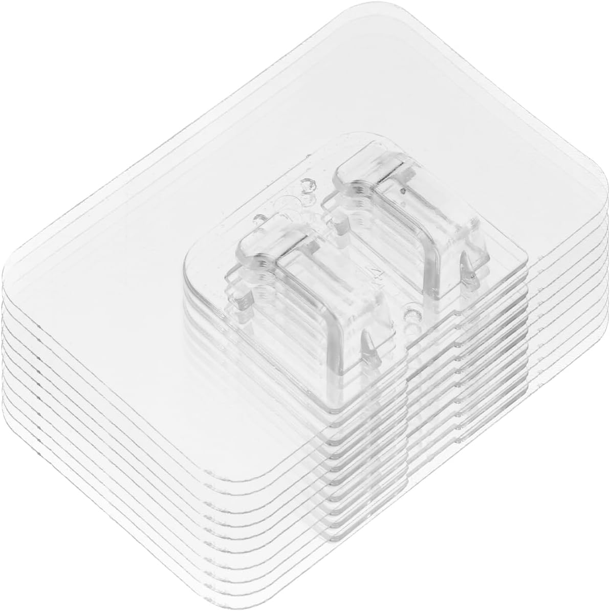 Transparent Mat Clips Carpet Anti-Skid Mat Retainer Clips with Adhesive Tape Auto Carpet for Floor Retention Easy Install Interior Accessories