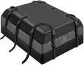 21 Cubic Feet Car Rooftop Soft Shell Cargo Carrier, 100% Waterproof - Car Storage for All Vehicle with/Without Racks - Attached Anti Slip Mat, Storage Bag, 6 Door Hooks and 6 Straps