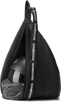 ROCKBROS Motorcycle Helmet Backpack Helmet Bag Large Capacity Waterproof Lightweight Storage Bag with Reflective Stripe Model For Motorcycle Dirt Bike Motocross Bicycle Racing ATV, Black