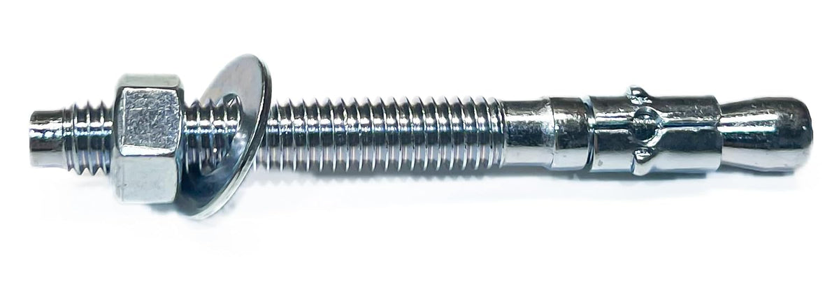 mighty fasteners zinc-plated steel wedge anchors, 7/8" x, main product view