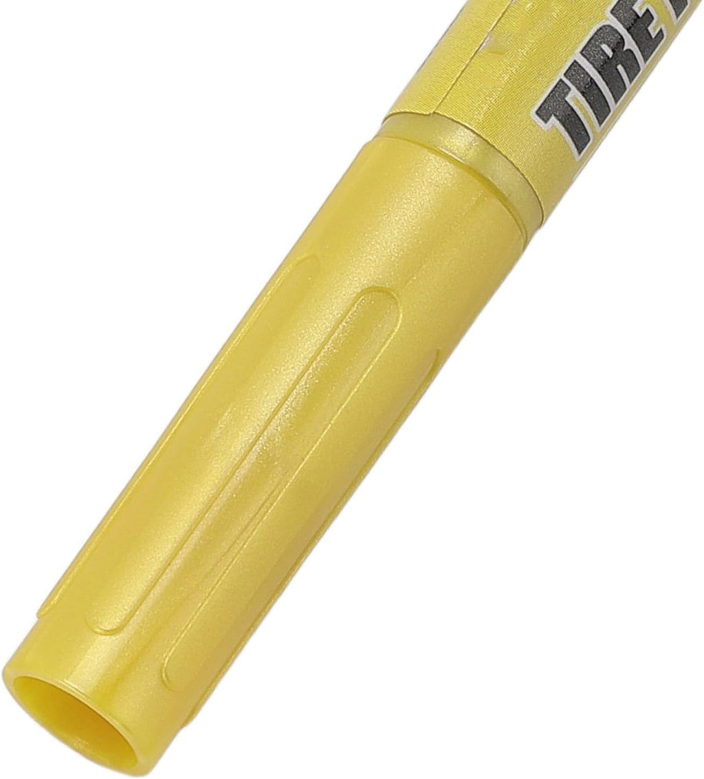 Yellow Tire Marker for Easy and Effective Repair of Car Tires, 6 Pieces, Weather