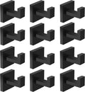 ibosins 12-pack bathroom towel hooks black hand towel, main product view